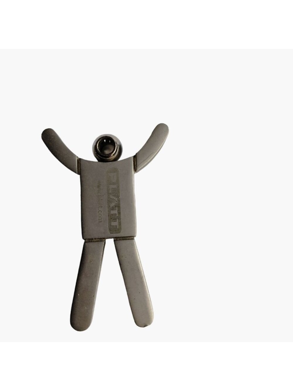 Platt Metal Keychain Figure Pendant I am the key to Customer Service Craft